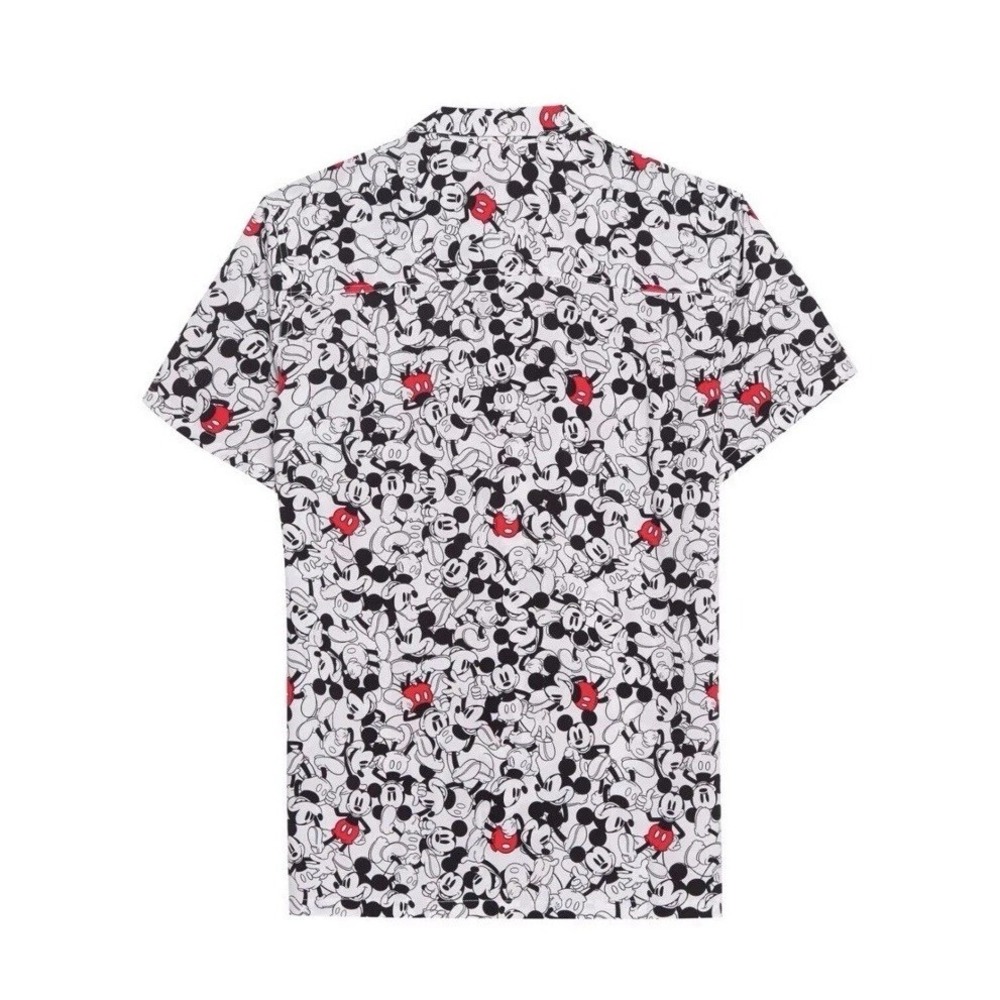 Disney Men's Mickey Mouse 100% Rayon Short-Sleeve Shirt Size S Brand New NWT